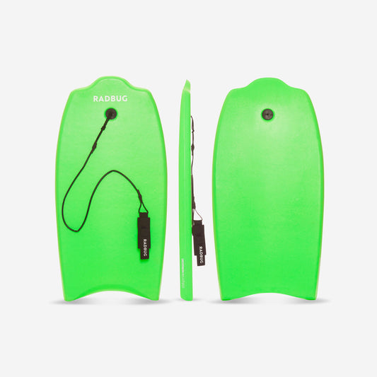 KIDS' 100 BODYBOARD 6-12 YEARS - GREEN 35"