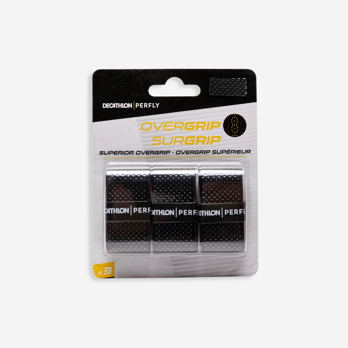 Superior Overgrip x 3 BLACK