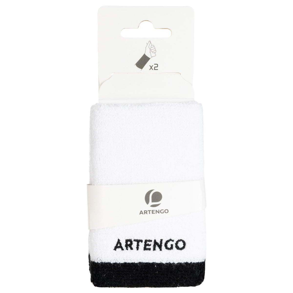 WRISTBAND TW 100 XL WHITE BLACK
