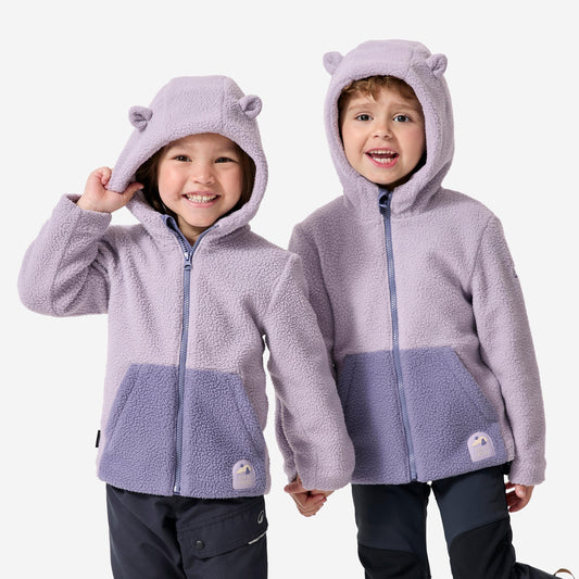 FLEECE NH500 KID SHERPA BICO PURPLE