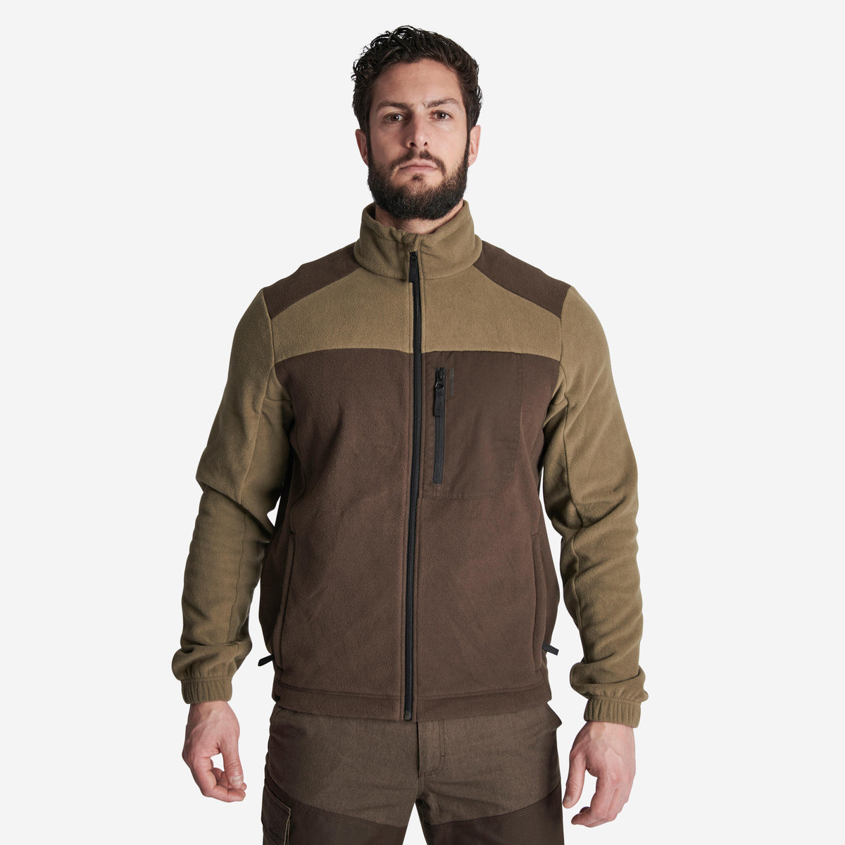 FLEECE 500 BICOLO BROWN