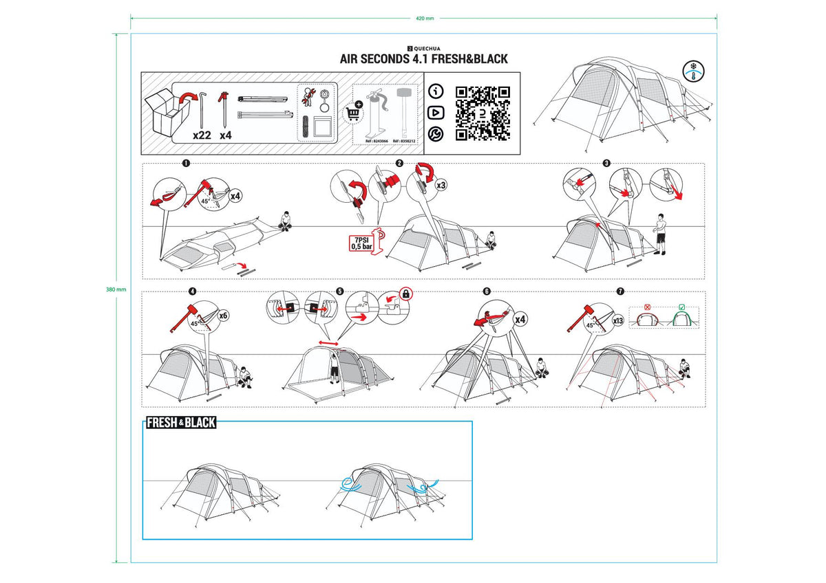 AIR SECONDS 4.1 FRESH & BLACK TENT