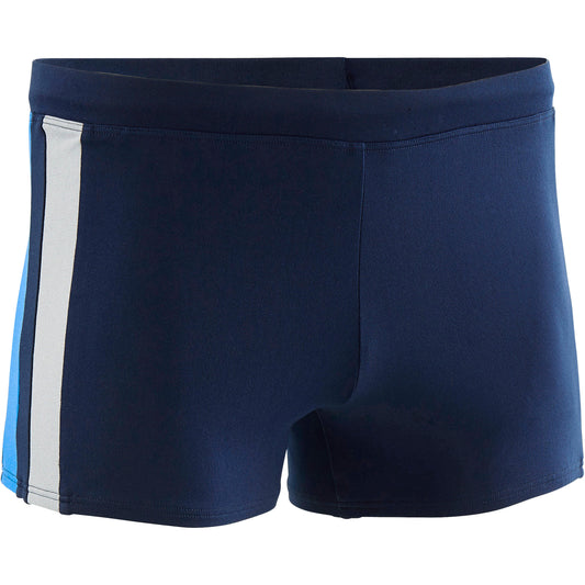 MEN'S SWIMMING BOXERS YOKE - BLUE / GREY
