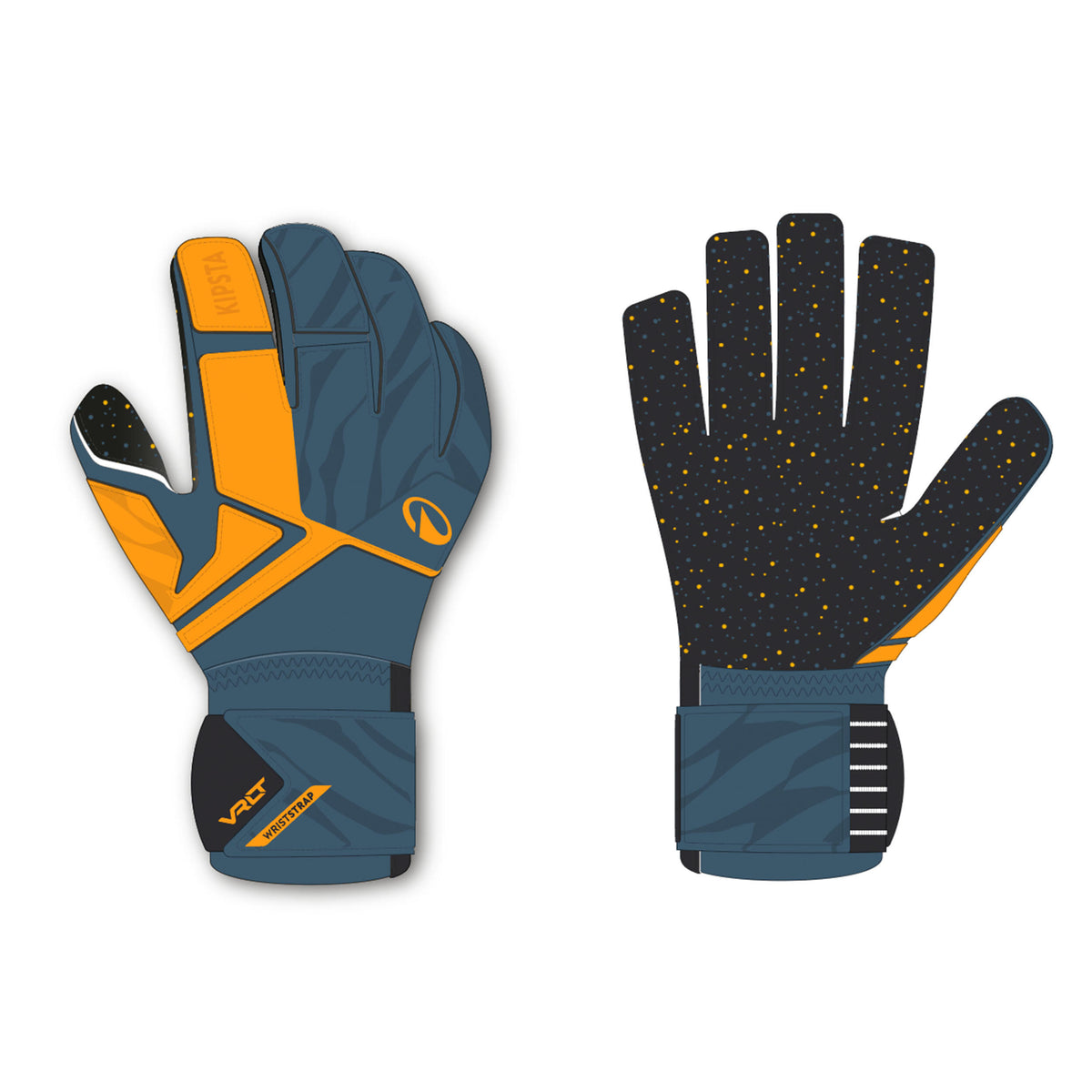 Goalkeeper gloves Jr-Viralto F500 Blue