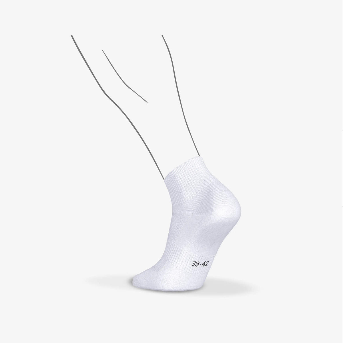 AT 100 SOCKS MID CHILD X3 WHITE