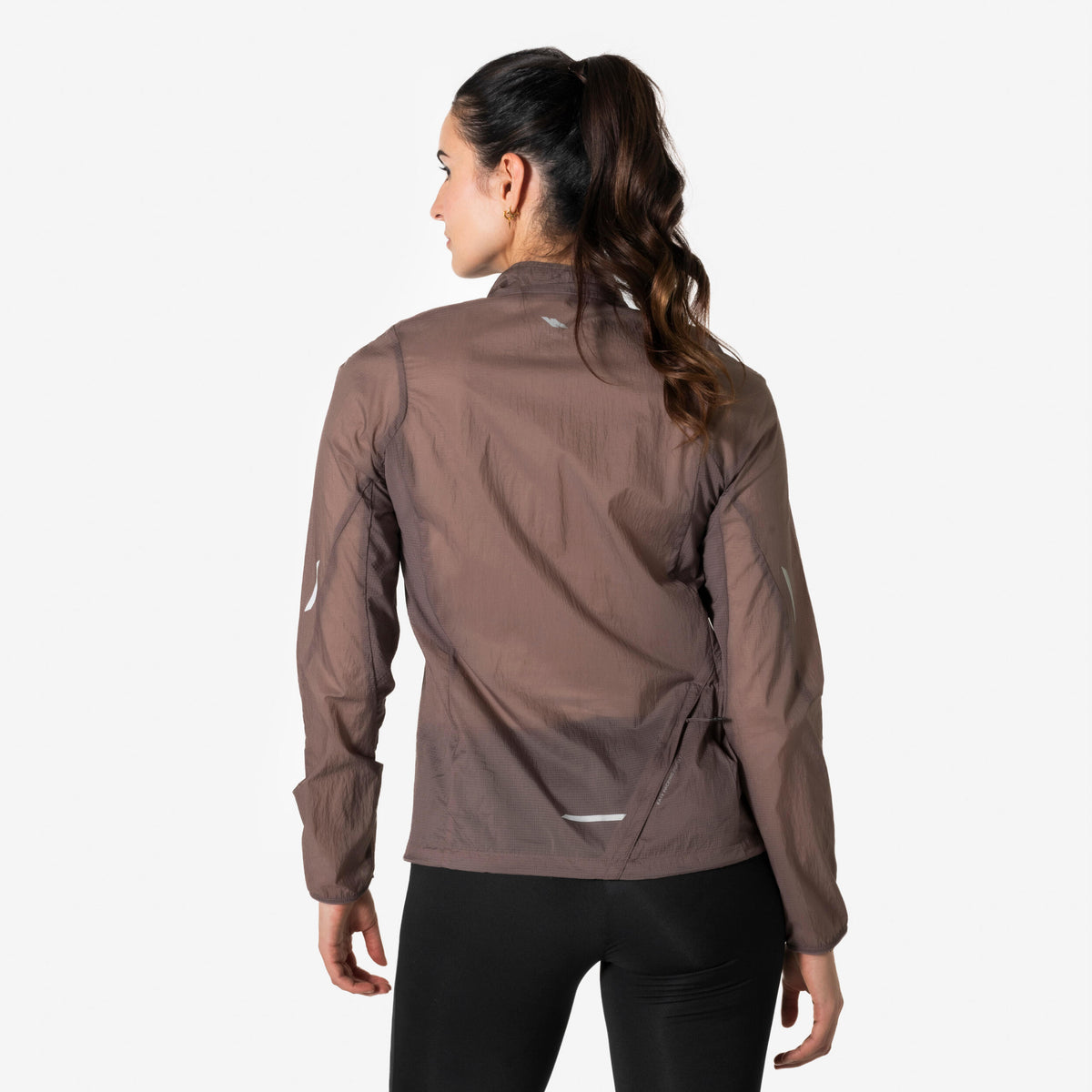 JKT RUN WIND 500 W BROWN K10A