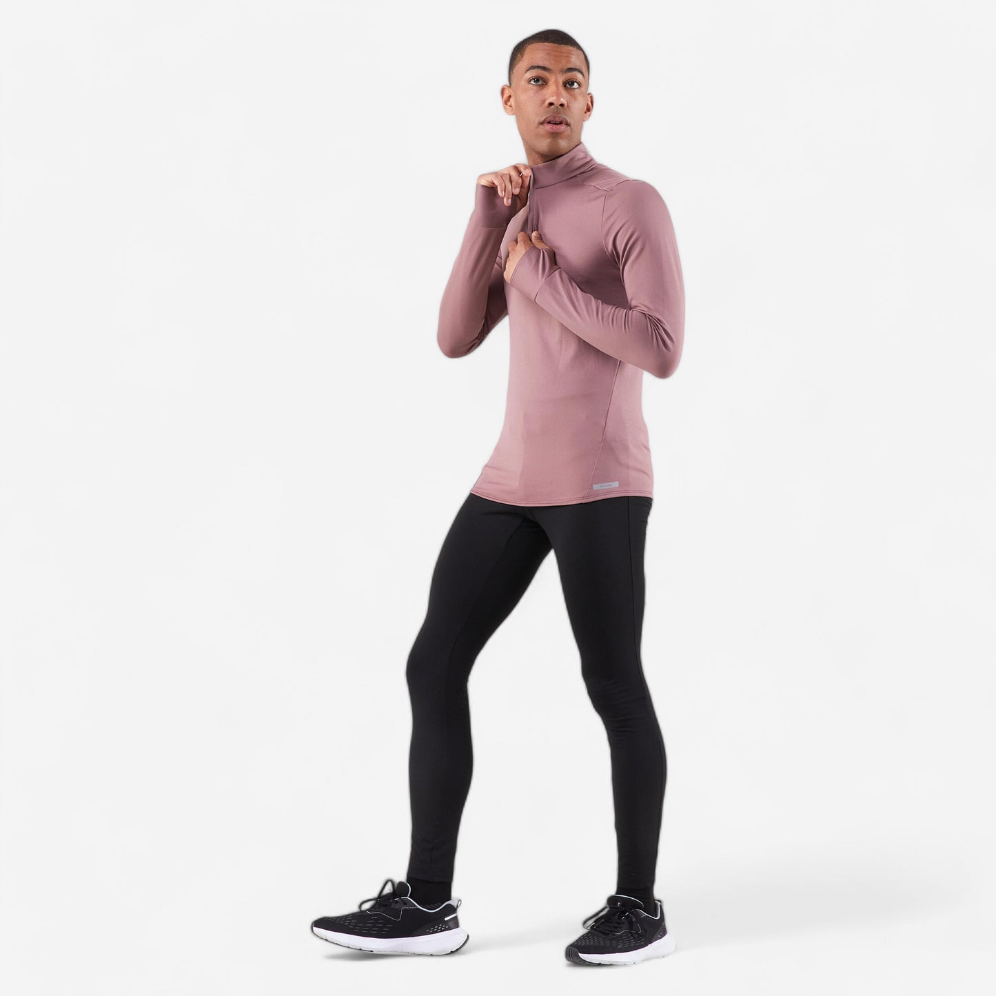 Men's Running Leggings Black - Run 100 Series