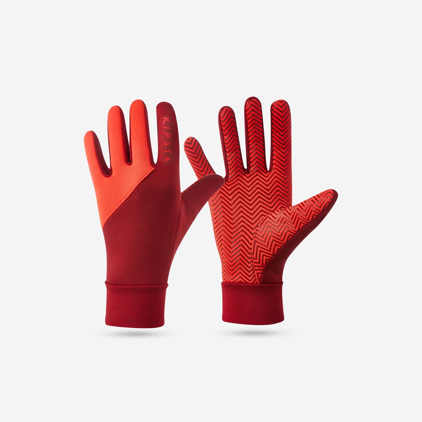 Adult Football Gloves Keepdry 500 - Burgundy