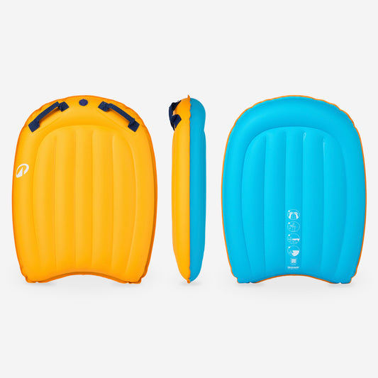 Bodyboard inflatable PVC orange blue