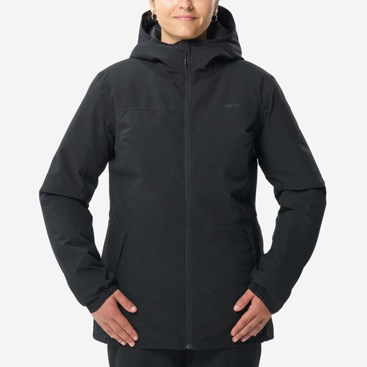 Women's Warm and Waterproof Ski Jacket 100 - Black
