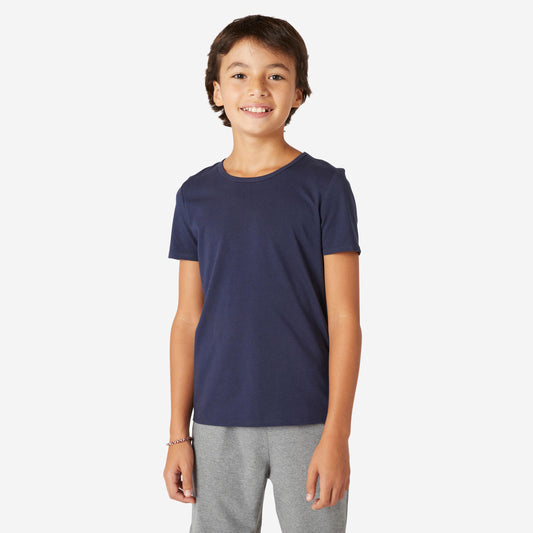 Kids' Basic 100% Cotton T-Shirt - Blue