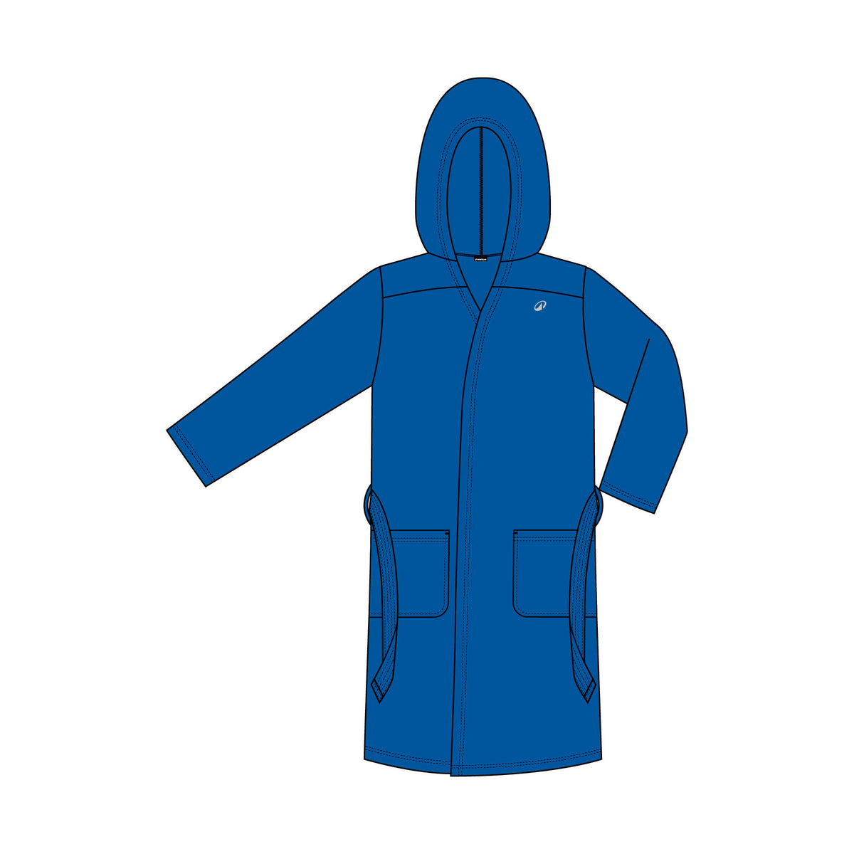BATHROBE COTTON MAN INDIGO BLUE