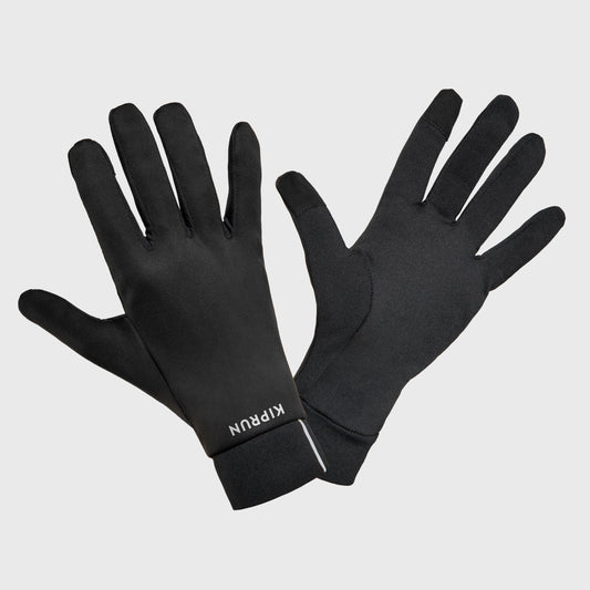 Adult Running Gloves Black - Run 500 Series