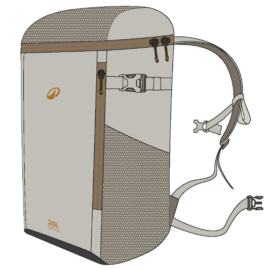 ICE BACKPACK 100 20L BEIGE