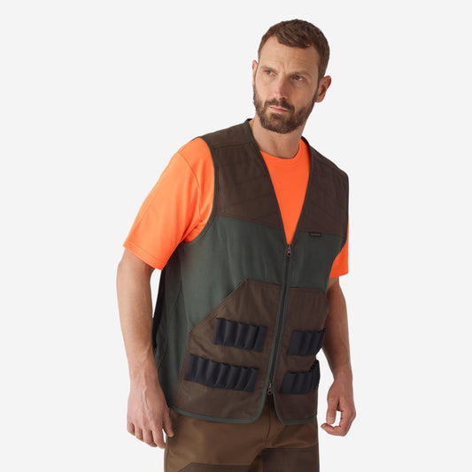 Hunting vest 100 green/brown
