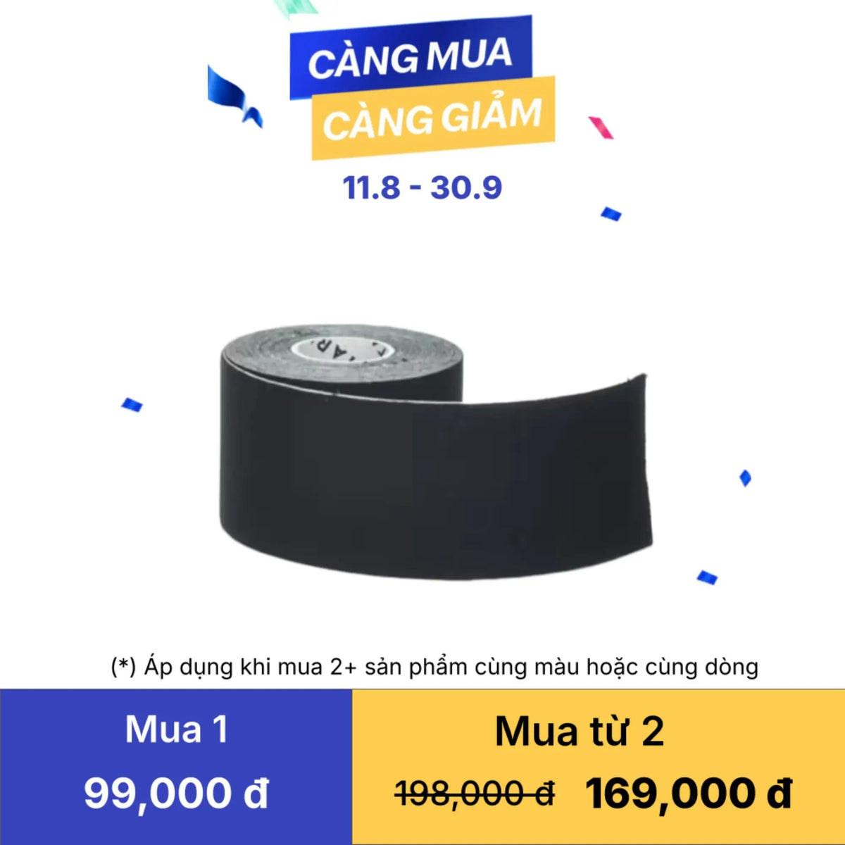 Kinesiology tape black