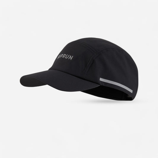 WATER REPELLENT RUN CAP 5 PANEL BLA