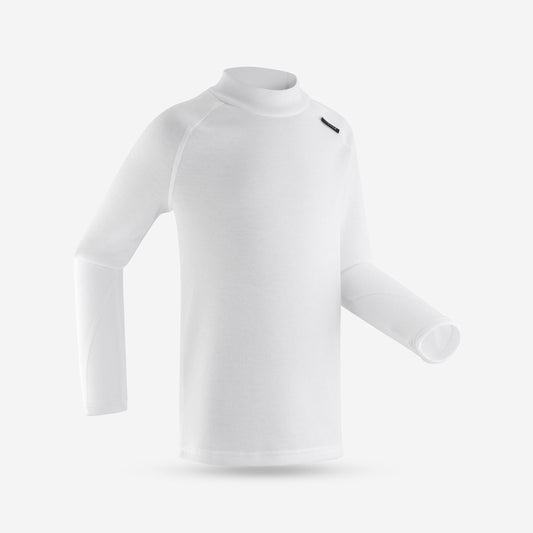 Kids' Ski Base Layer Top - BL100 - White Greige