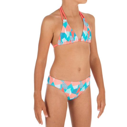 Taloo Girls' Two-Piece Triangle Bikini Swimsuit - Cali Blue