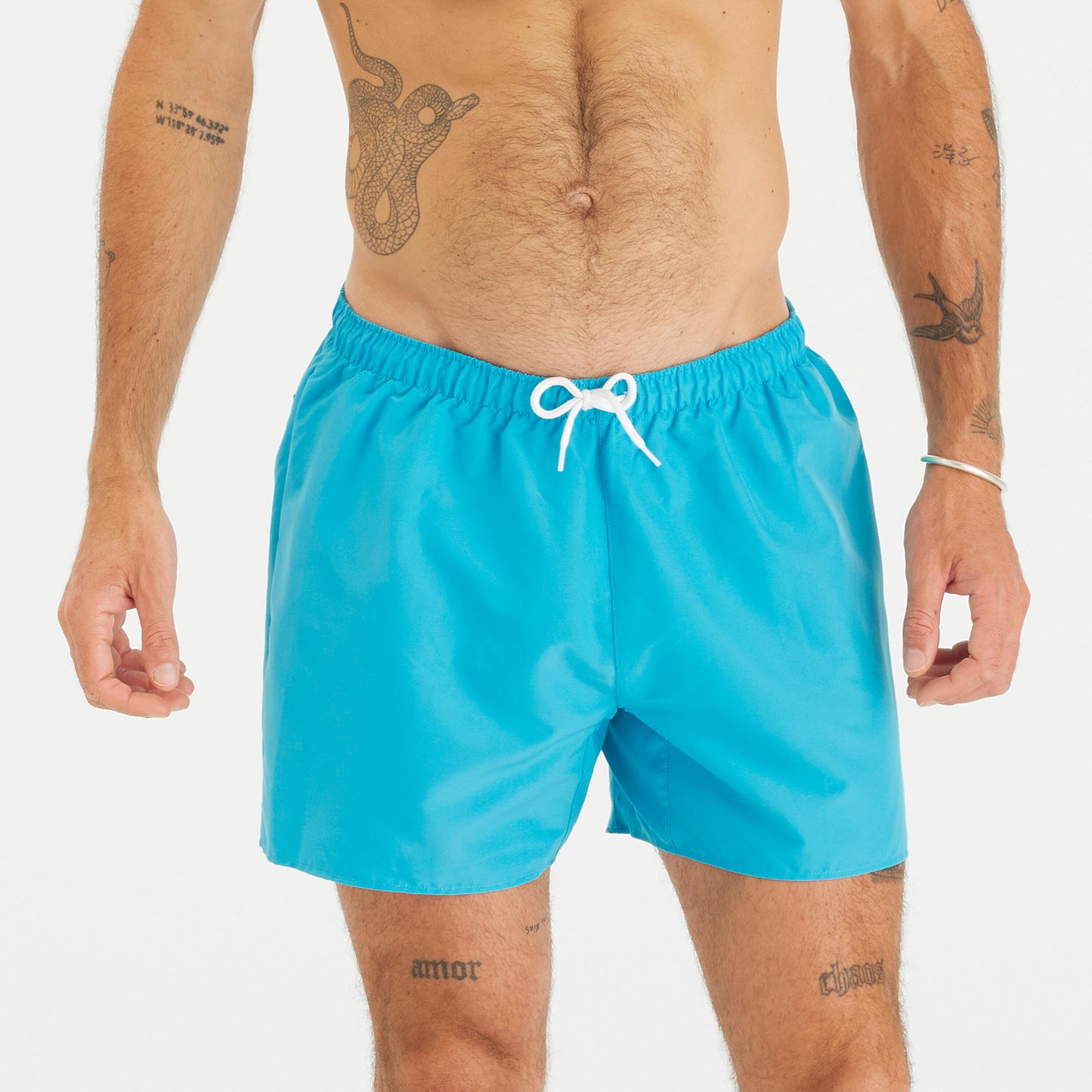 Men's Swim Shorts Surf 100 15" Short - Hendaia MW Turquoise