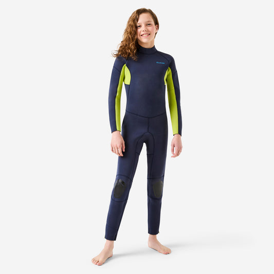 WETSUIT 100 4/3 BZ JUNIOR NAVY *