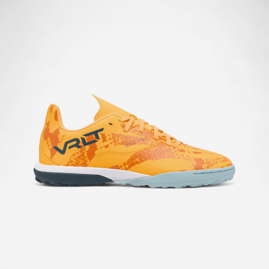 Kids' Lace-Up Football Boots Viralto I Turf TF - Orange