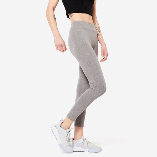 Women's Fitness Slim-Fit Fitness Leggings - Grey