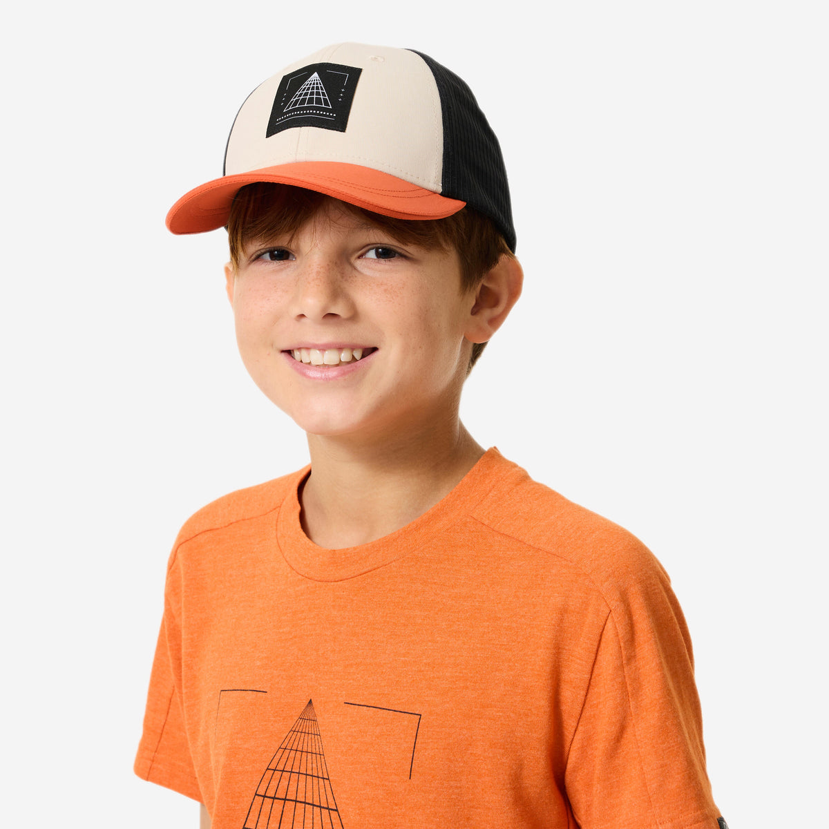 CAP TRUCKER MH500 TW ORANGE BEIGE