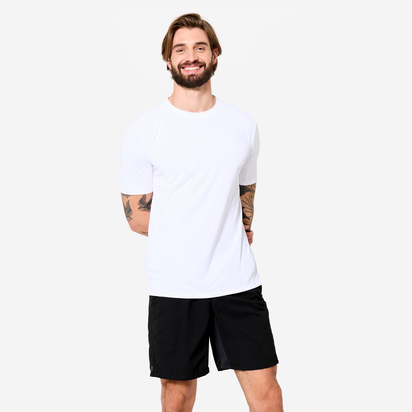 Men's Fitness Stretch T-Shirt - White