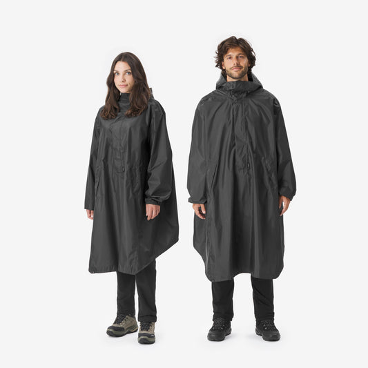 Rain Poncho 500 - 60L Black