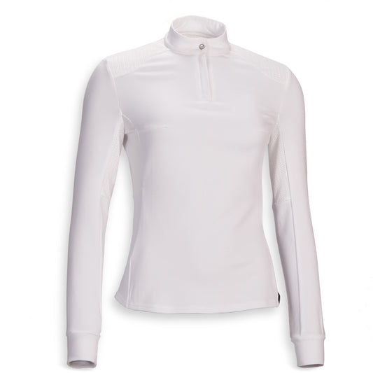 SHOW POLO 500 LS WARM WOMEN WHITE