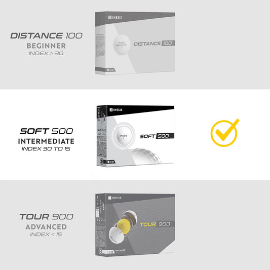 SOFT 500 GOLF BALL X12 YELLOW