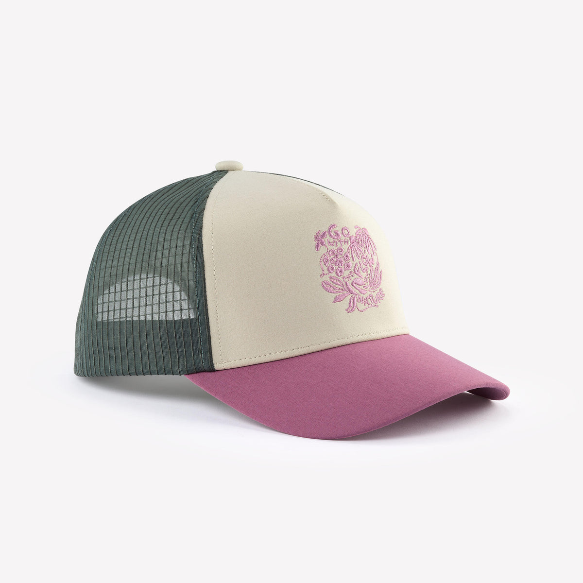 CAP TRUCKER 500 BEIGE VIOLET