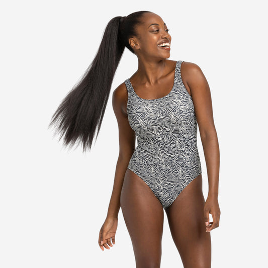 Women's 1-piece swimsuit Heva Joy Zeb Black