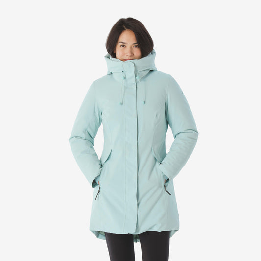 WARM PARKA NH500 W GREEN