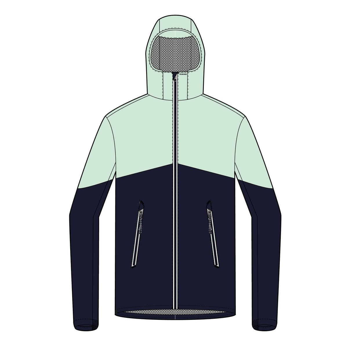 Jacket Sailing 100 C Navy / mint DD