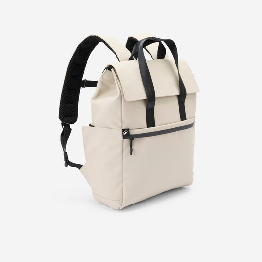 SQUARE BACKPACK 17L PU beige