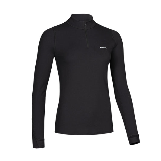 LS 1/2 ZIP FLOW W BLACK