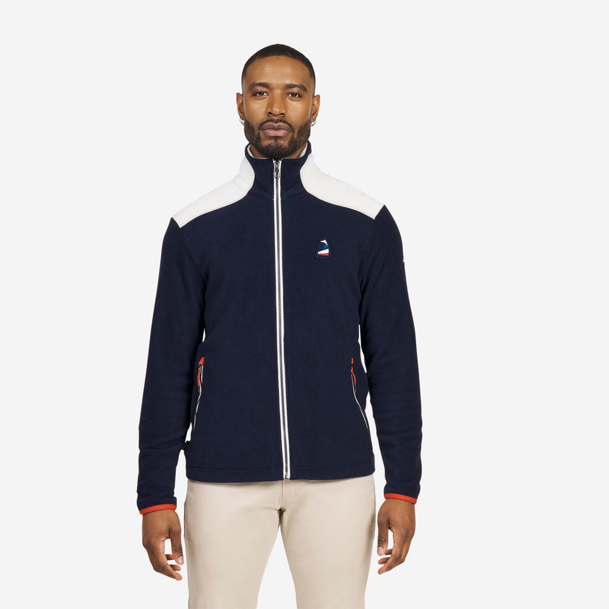 Fleece Sailing 100 H blue white graph