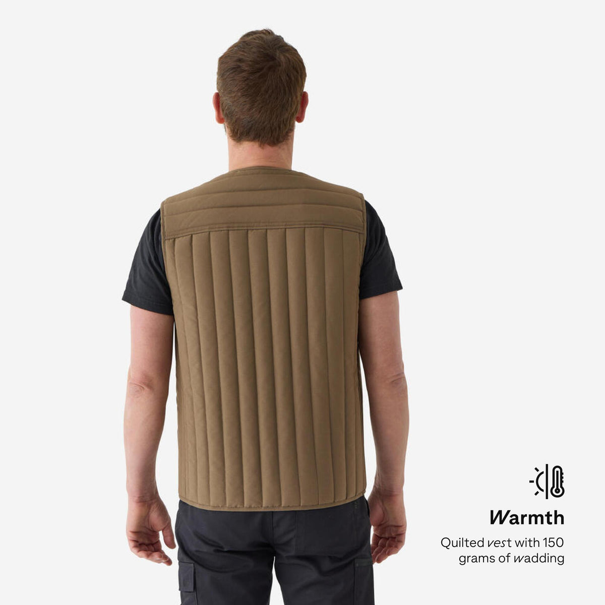 PADDED VEST 100 BEIGE