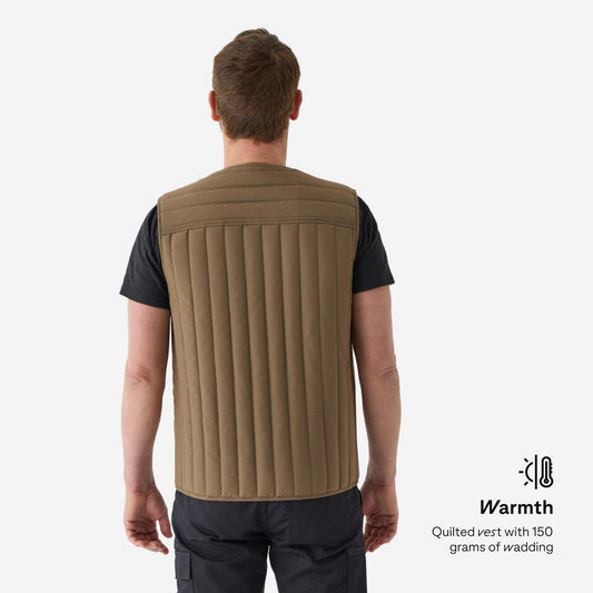 PADDED VEST 100 BEIGE