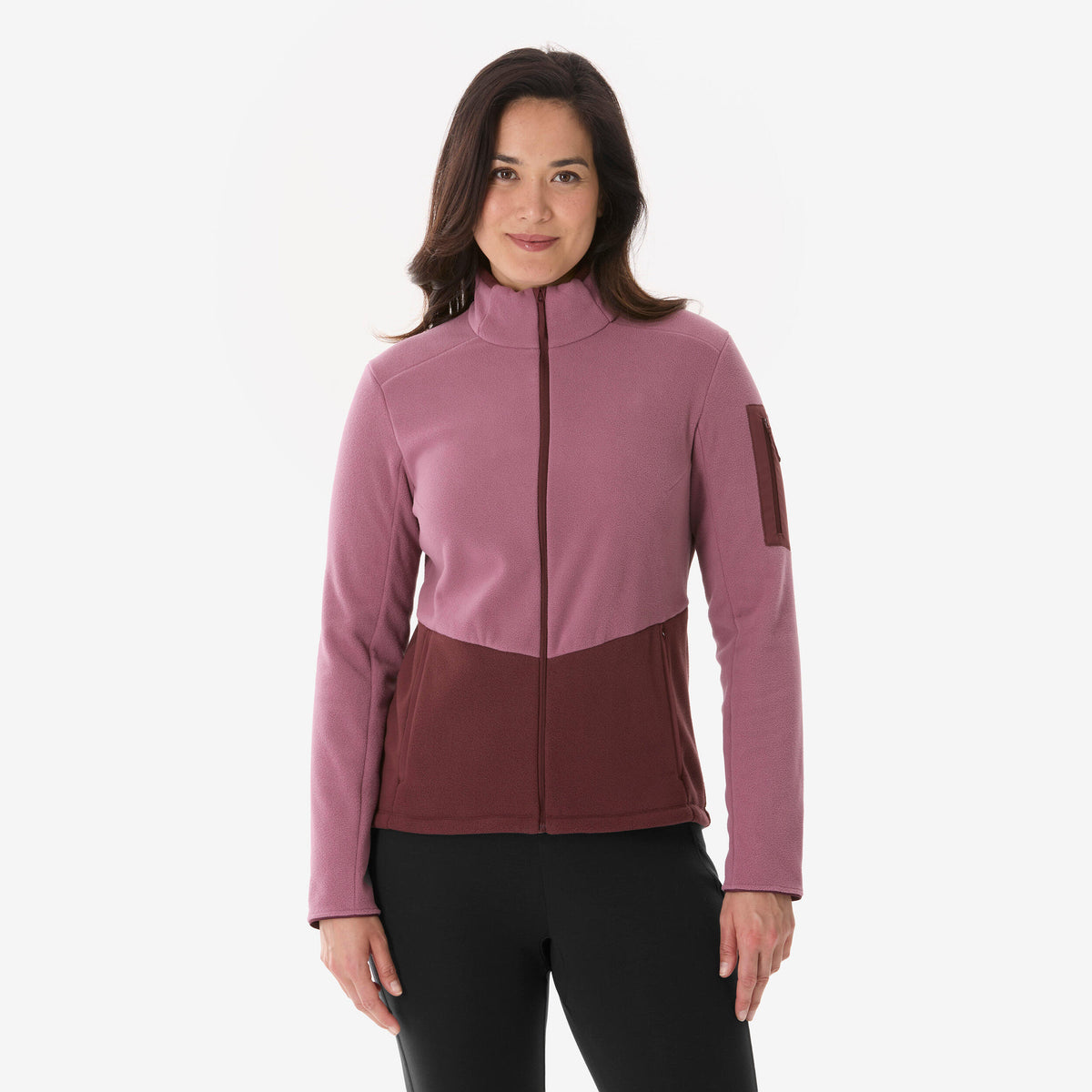 FLEECE FULL ZIP MH 500 W PURPLE