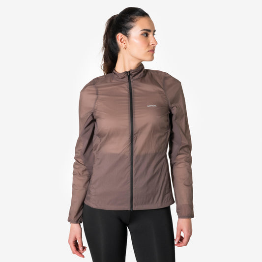 JKT RUN WIND 500 W BROWN K10A