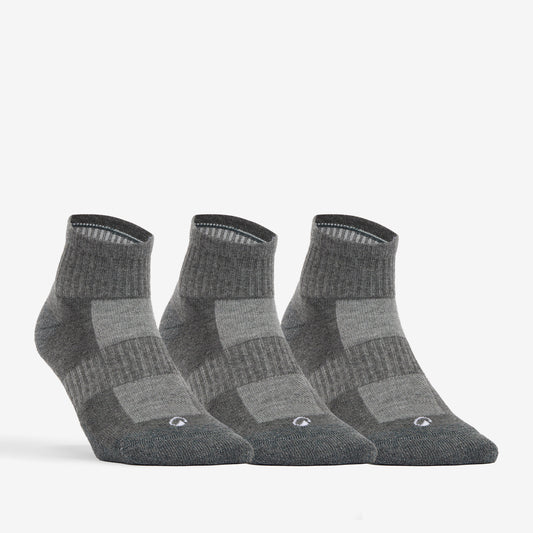 Mid Tennis Socks RS 500 Tri-Pack - Grey