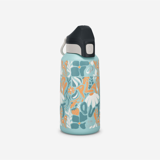 BOTTLE 500 KID INOX 0,6L GRAPH TURQUOISE