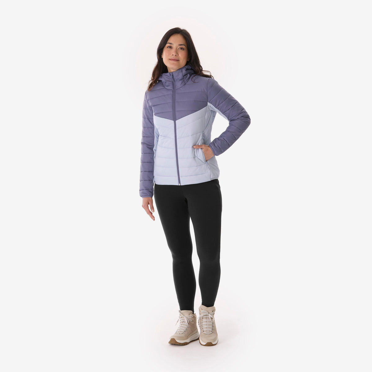 PADDED JACKET MH500 PURPLE LIGHT W