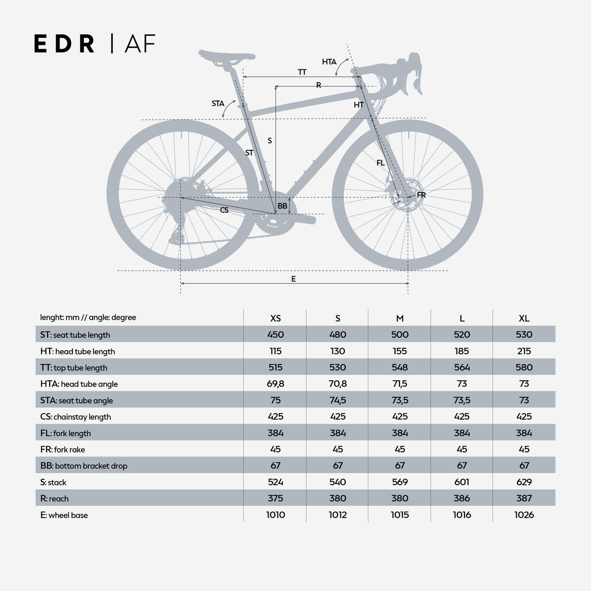 EDR AF2 TIAGRA 2x10v DARK GREY