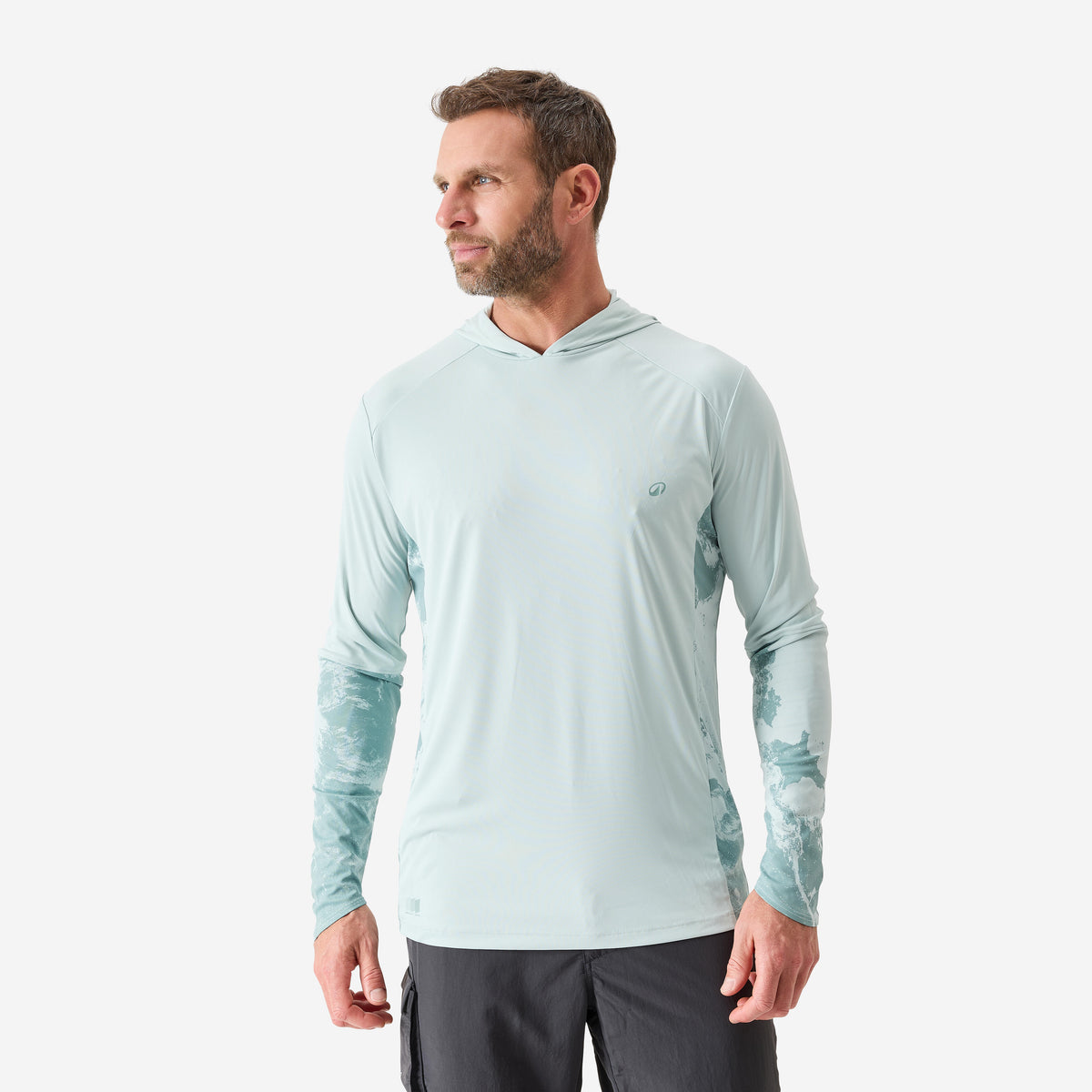 Tee-shirt 500 ANTI-UV CELADON GREEN