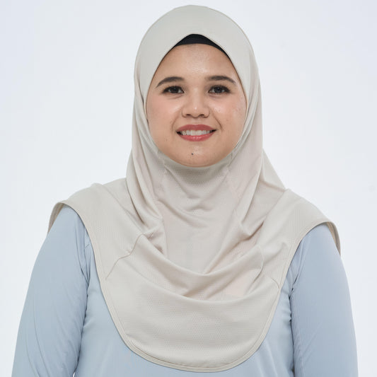 RUNNING HIJAB V2 BEIGE