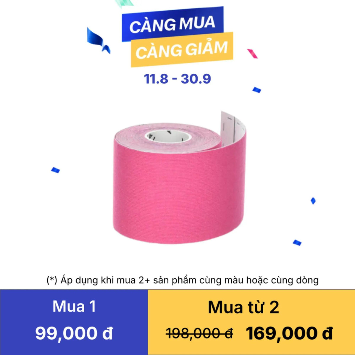 Kinesiology tape pink